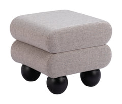 Davao Gray Ottoman - Ornate Home