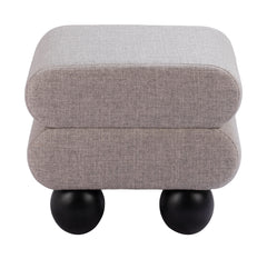 Davao Gray Ottoman - Ornate Home
