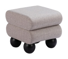 Davao Gray Ottoman - Ornate Home