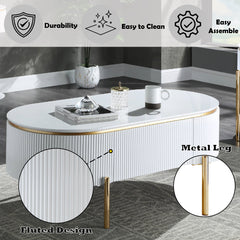 Daveigh White Coffee Table - Ornate Home