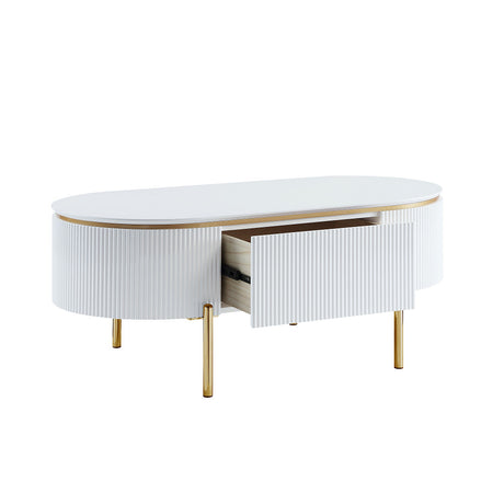 Daveigh White Coffee Table - Ornate Home