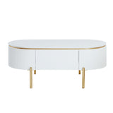 Daveigh White Coffee Table - Ornate Home
