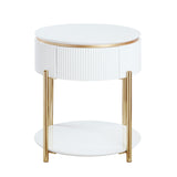 Daveigh White End Table - Ornate Home