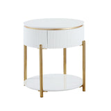 Daveigh White End Table - Ornate Home