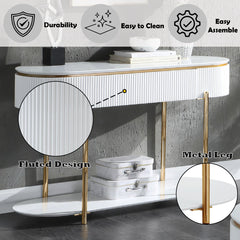 Daveigh White Sofa Table - Ornate Home