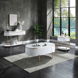 Daveigh White Sofa Table - Ornate Home