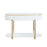 Daveigh White Sofa Table - Ornate Home