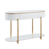 Daveigh White Sofa Table - Ornate Home