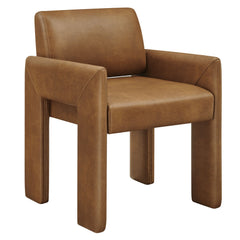 Daven Canyon Vegan Leather Dining Armchair - Ornate Home