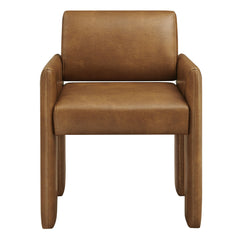 Daven Canyon Vegan Leather Dining Armchair - Ornate Home
