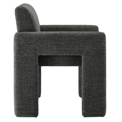 Daven Charcoal Fabric Upholstered Dining Chair - Ornate Home