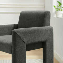 Daven Charcoal Fabric Upholstered Dining Chair - Ornate Home