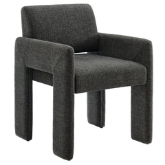 Daven Charcoal Fabric Upholstered Dining Chair - Ornate Home