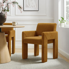 Daven Copper Fabric Upholstered Dining Chair - Ornate Home