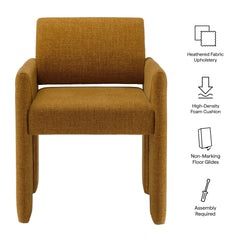Daven Copper Fabric Upholstered Dining Chair - Ornate Home