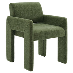 Daven Foliage Fabric Upholstered Dining Chair - Ornate Home