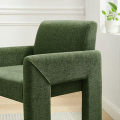 Daven Foliage Fabric Upholstered Dining Chair - Ornate Home