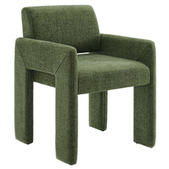 Daven Foliage Fabric Upholstered Dining Chair - Ornate Home