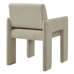 Daven Linen Fabric Upholstered Dining Chair - Ornate Home
