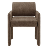 Daven Mocha Fabric Upholstered Dining Chair - Ornate Home