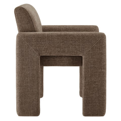 Daven Mocha Fabric Upholstered Dining Chair - Ornate Home