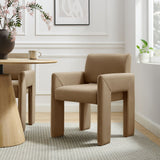 Daven Taupe Stain-Resistant Performance Velvet Dining Armchair - Ornate Home