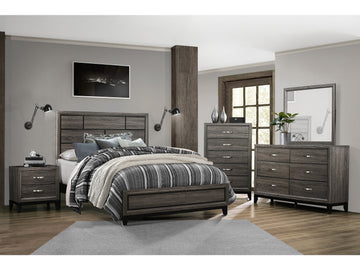 Davi Gray 4-piece Queen Bedroom Set - Ornate Home