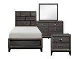 Davi Gray 4-piece Twin Bedroom Set - Ornate Home