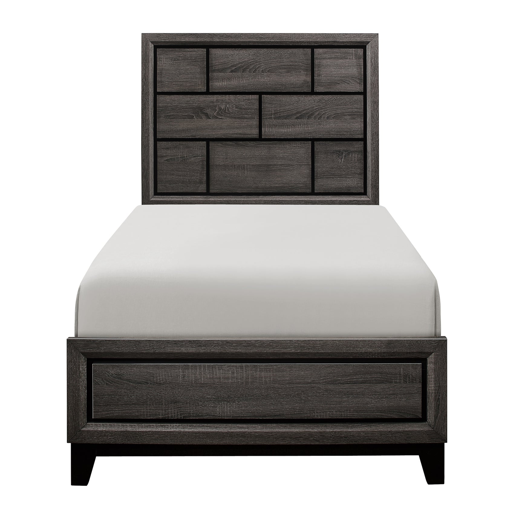 Davi Gray 4-piece Twin Bedroom Set - Ornate Home