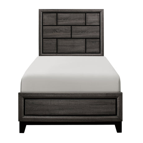 Davi Gray 4-piece Twin Bedroom Set - Ornate Home