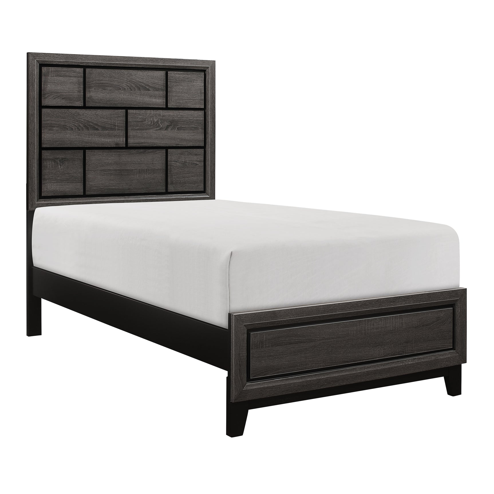 Davi Gray 4-piece Twin Bedroom Set - Ornate Home