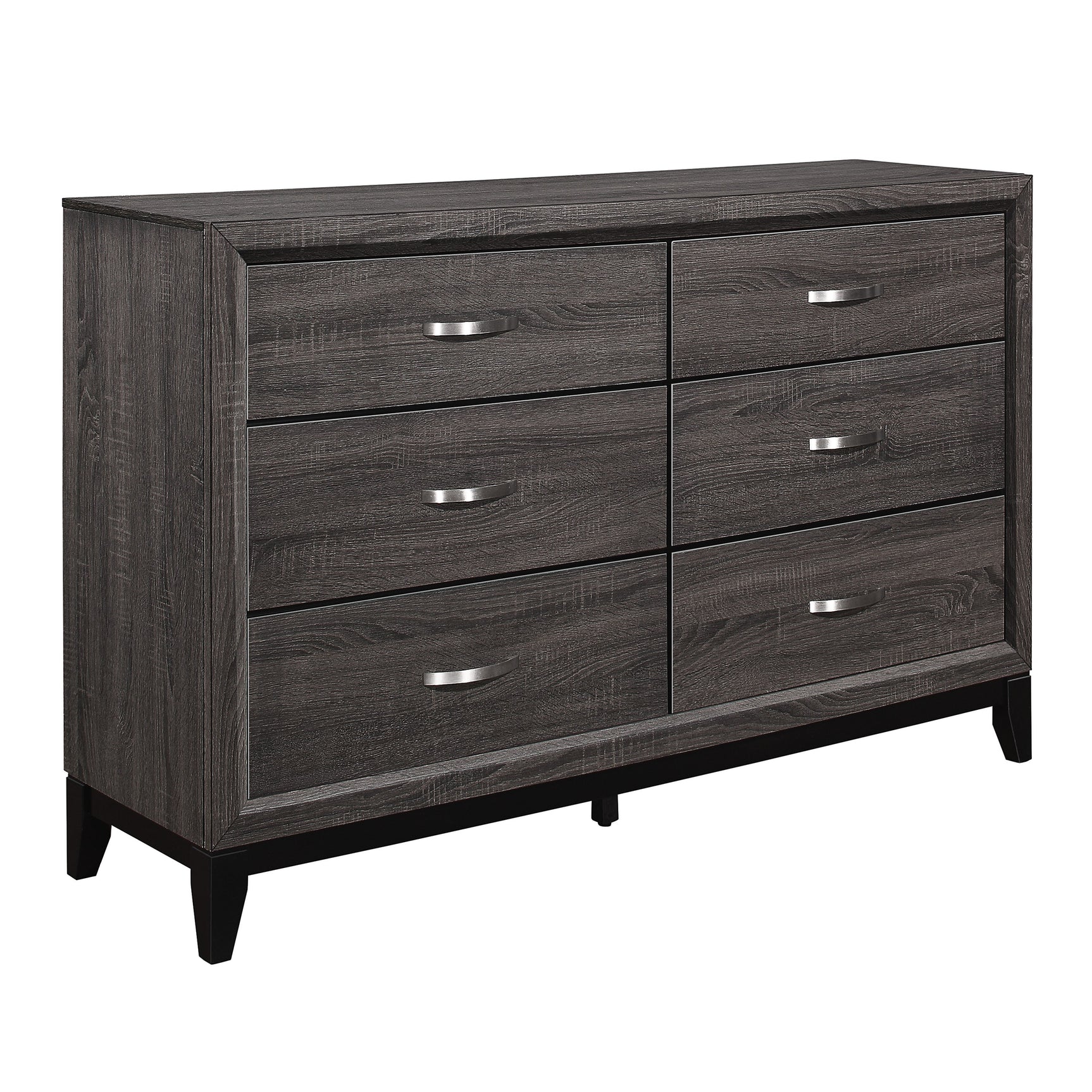Davi Gray 5-Piece Queen Bedroom Set - Ornate Home