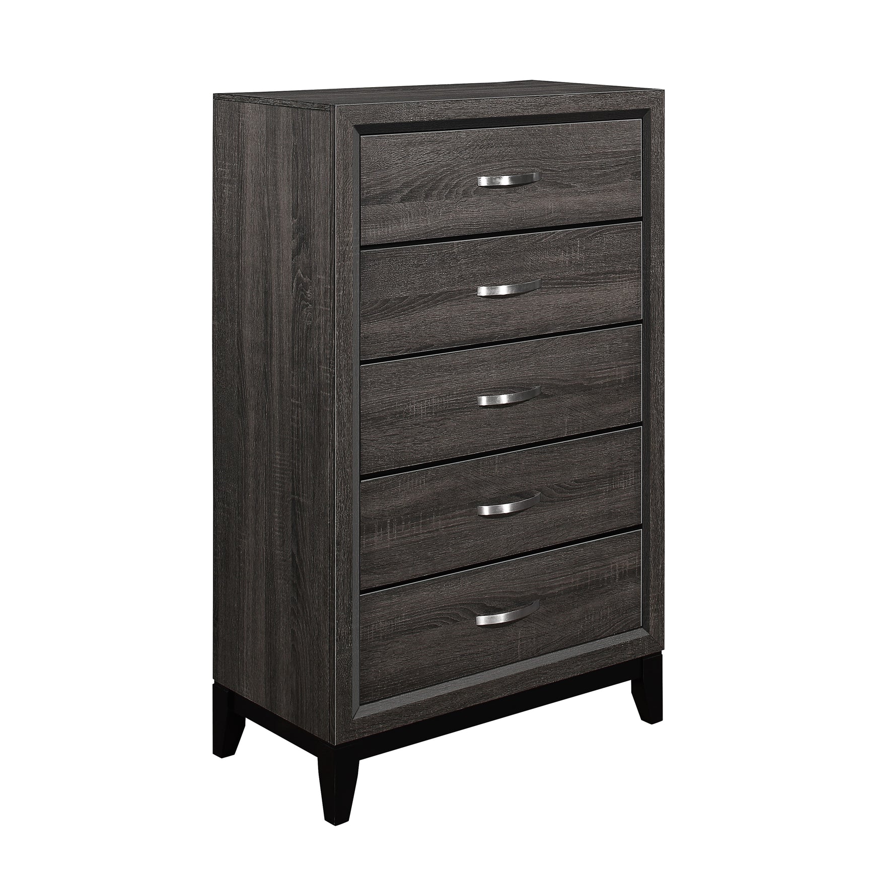 Davi Gray 5-Piece Queen Bedroom Set - Ornate Home