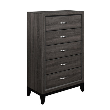 Davi Gray 5-Piece Queen Bedroom Set - Ornate Home
