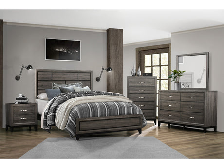 Davi Gray 5-Piece Queen Bedroom Set - Ornate Home