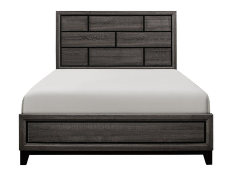 Davi Gray Eastern King Bed - Ornate Home