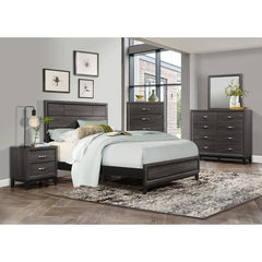 Davi Gray Eastern King Bed - Ornate Home