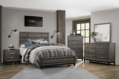 Davi Gray Full Bed - Ornate Home