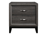 Davi Gray Nightstand - Ornate Home