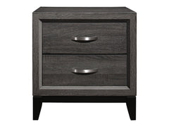 Davi Gray Nightstand - Ornate Home