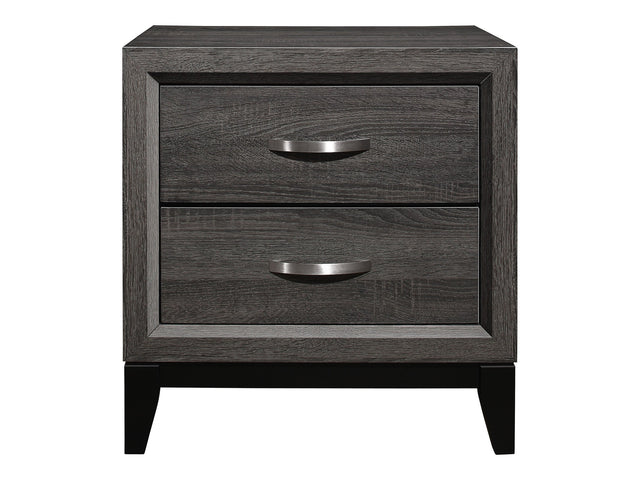 Davi Gray Nightstand - Ornate Home