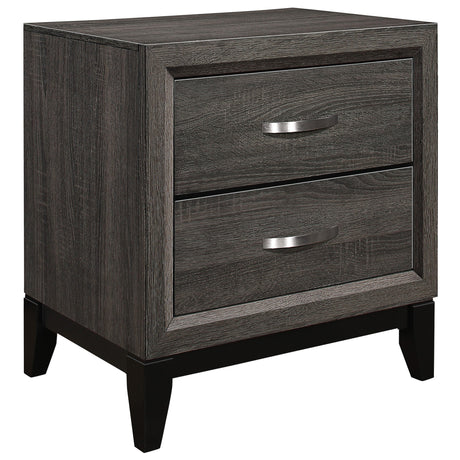 Davi Gray Nightstand - Ornate Home