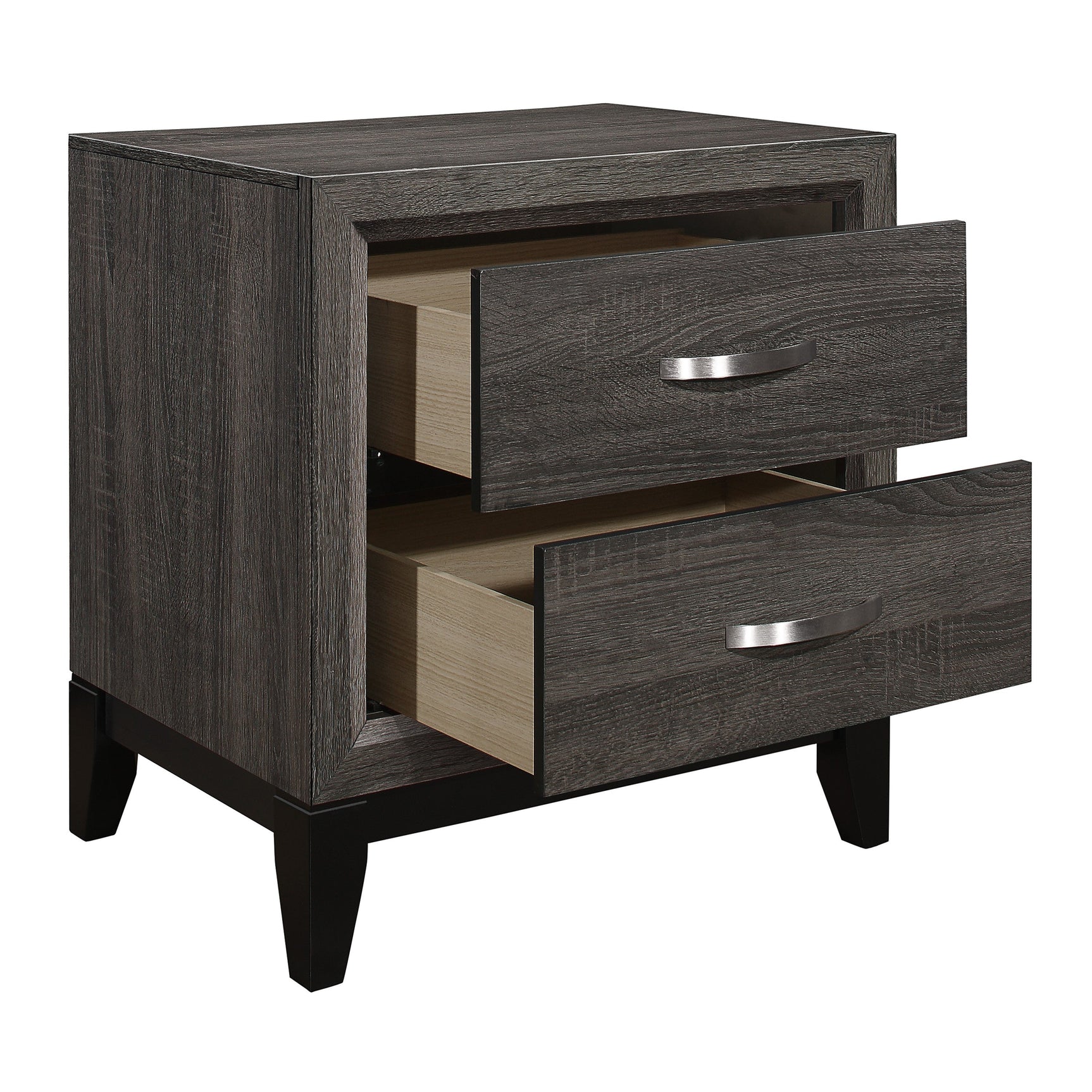 Davi Gray Nightstand - Ornate Home