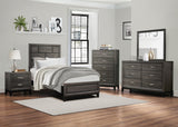 Davi Gray Nightstand - Ornate Home