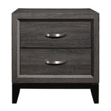 Davi Gray Nightstand - Ornate Home