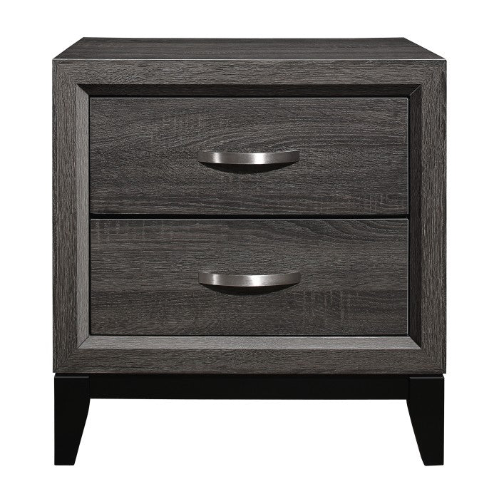 Davi Gray Nightstand - Ornate Home