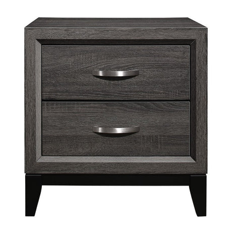Davi Gray Nightstand - Ornate Home