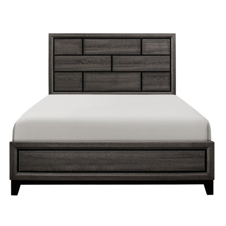 Davi Gray Queen Bed - Ornate Home