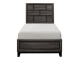 Davi Gray Twin Bed - Ornate Home