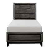 Davi Gray Twin Bed - Ornate Home